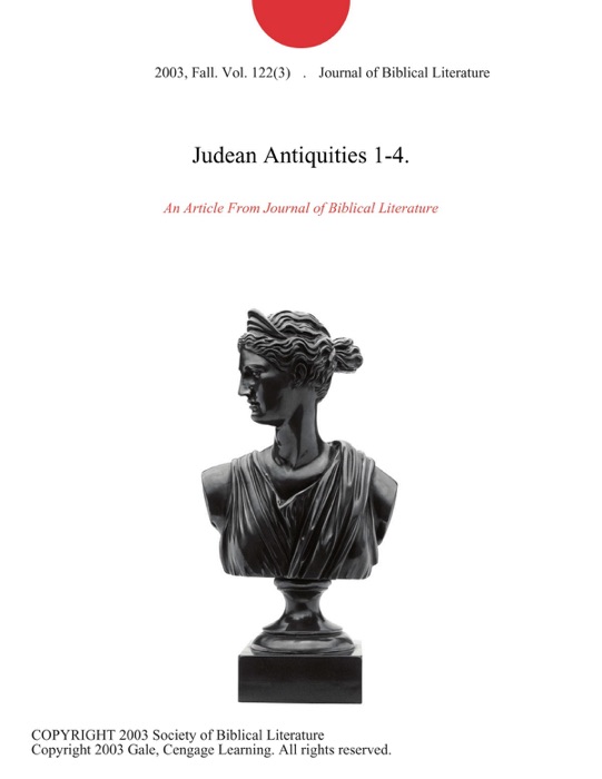 Judean Antiquities 1-4.