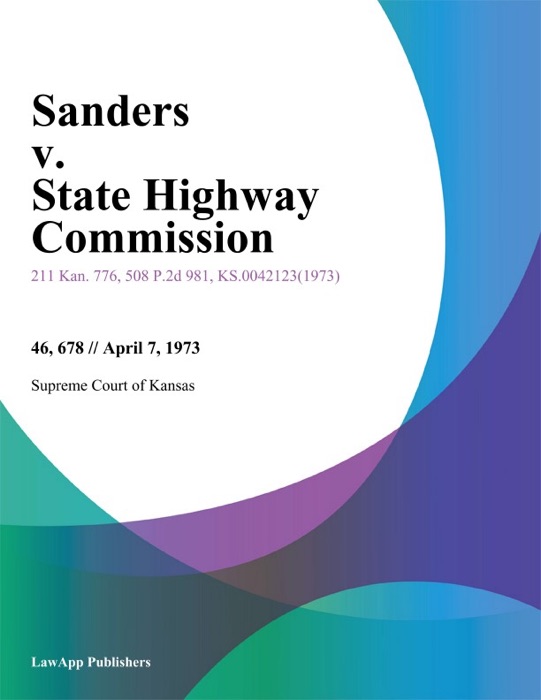 Sanders v. State Highway Commission