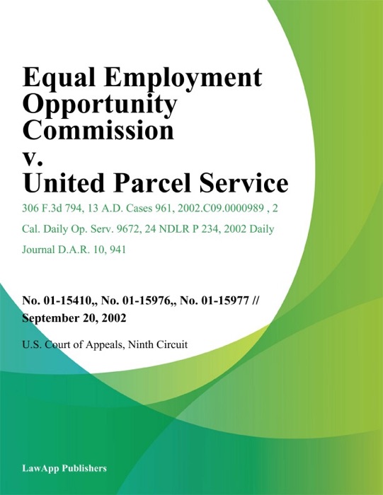 Equal Employment Opportunity Commission v. United Parcel Service