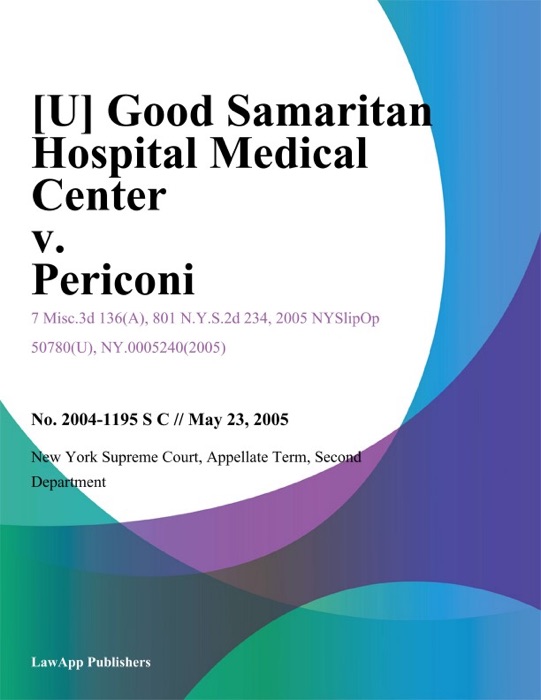 Good Samaritan Hospital Medical Center v. Periconi