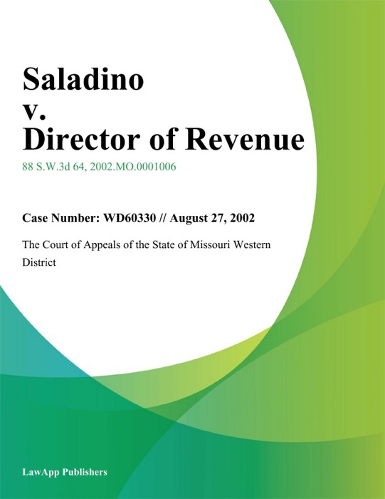 Saladino v. Director of Revenue