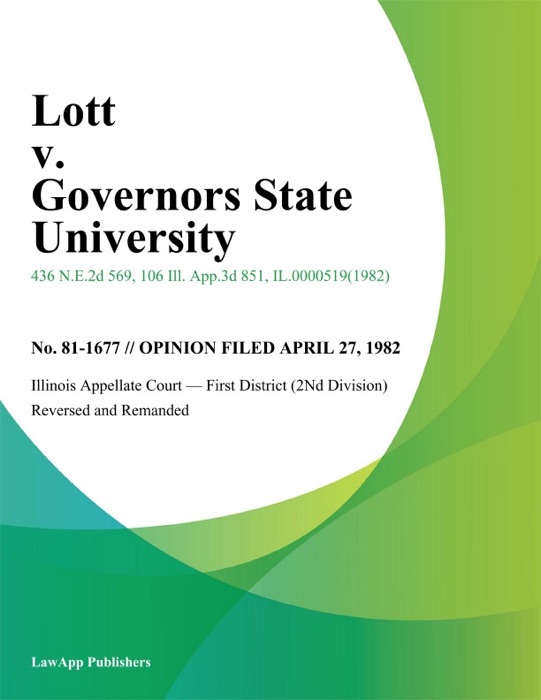 Lott v. Governors State University