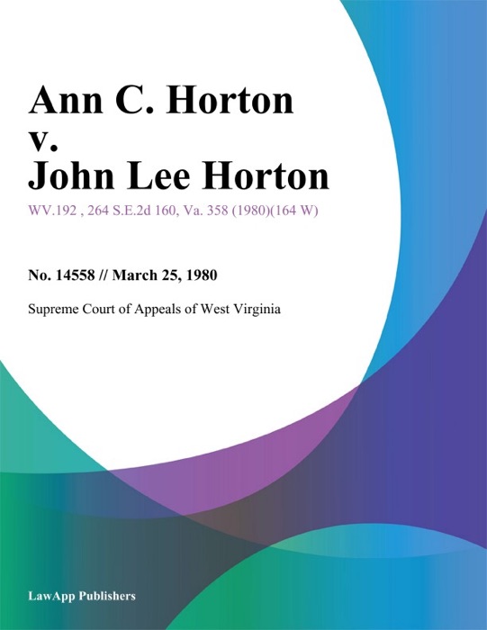 Ann C. Horton v. John Lee Horton