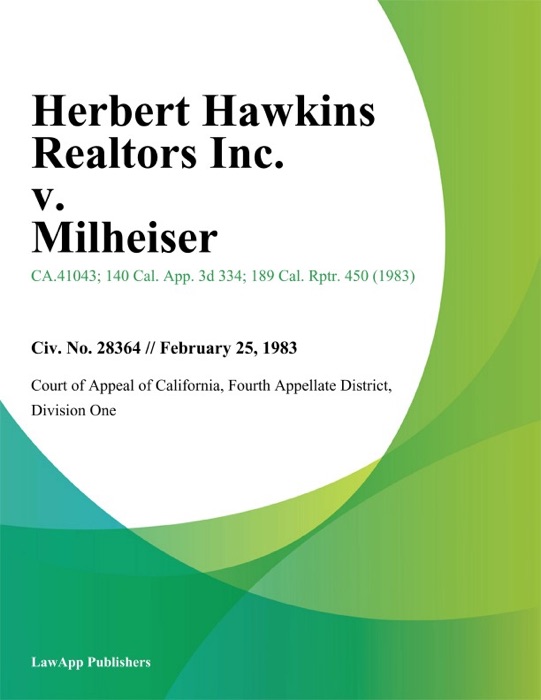 Herbert Hawkins Realtors Inc. V. Milheiser