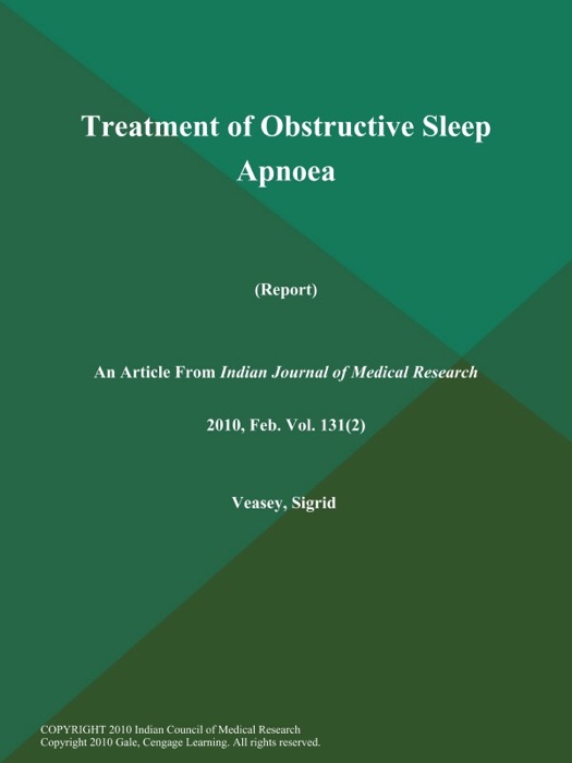 Treatment of Obstructive Sleep Apnoea (Report)