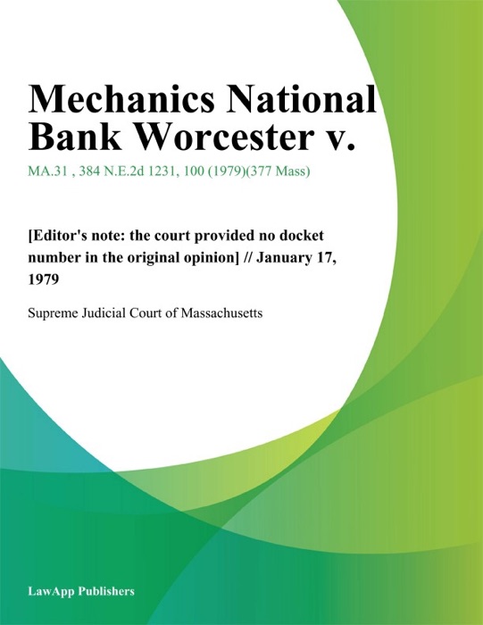 Mechanics National Bank Worcester v.