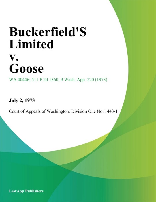 Buckerfield's Limited V. Goose