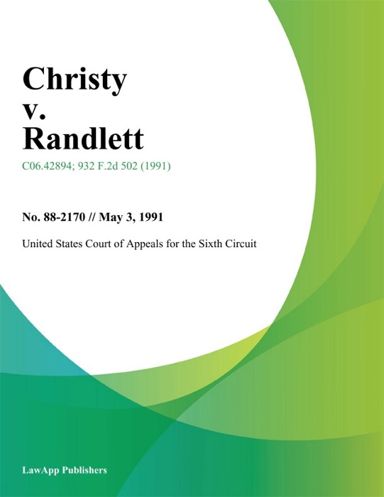 Christy v. Randlett