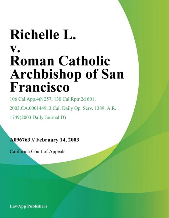 Richelle L. V. Roman Catholic Archbishop Of San Francisco