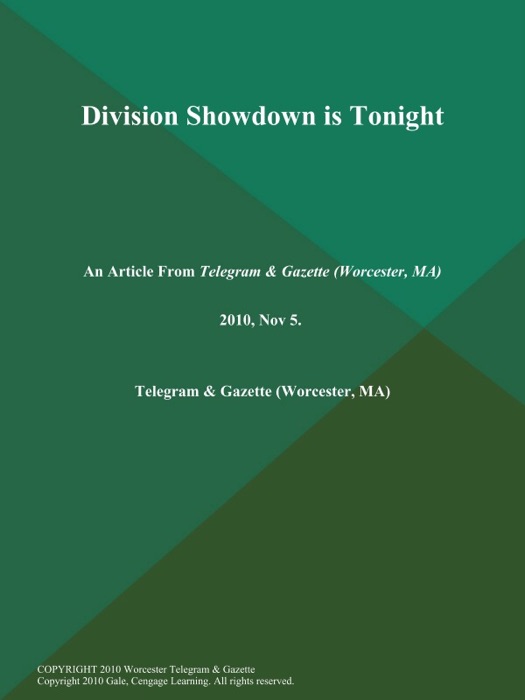 Division Showdown is Tonight