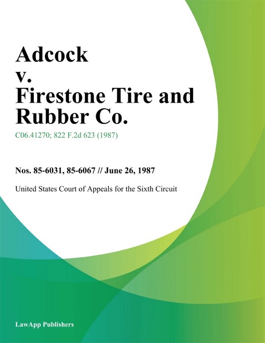 Adcock V. Firestone Tire And Rubber Co.
