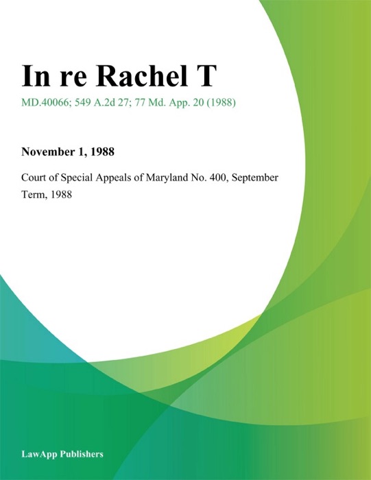 In Re Rachel T.