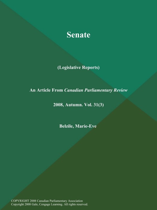 Senate (Legislative Reports)