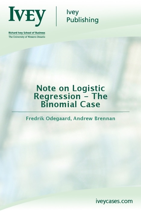Note on Logistic Regression - The Binomial Case
