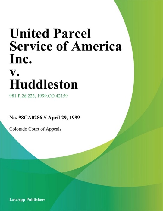 United Parcel Service of America Inc. v. Huddleston