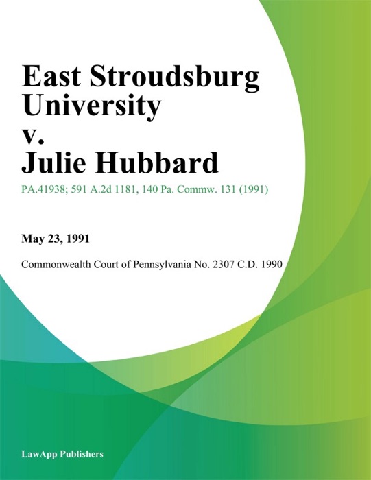 East Stroudsburg University v. Julie Hubbard