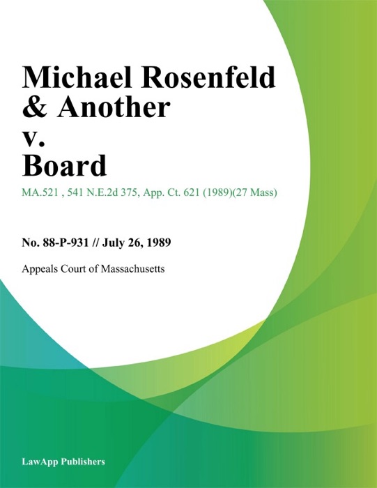 Michael Rosenfeld & Another v. Board