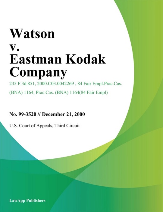 Watson v. Eastman Kodak Company