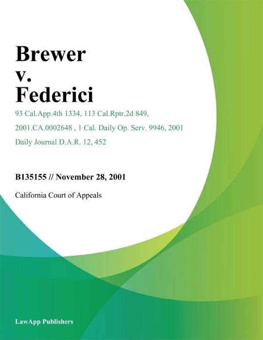 Brewer V. Federici