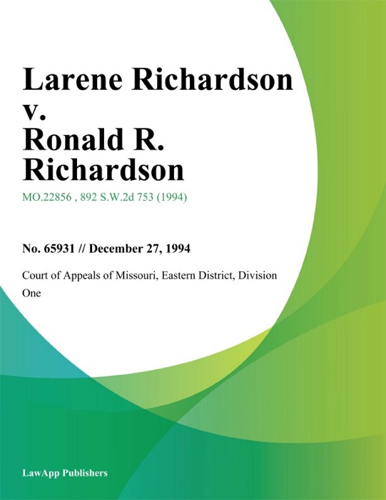 Larene Richardson v. Ronald R. Richardson