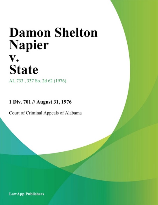 Damon Shelton Napier v. State