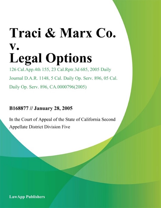 Traci & Marx Co. v. Legal Options