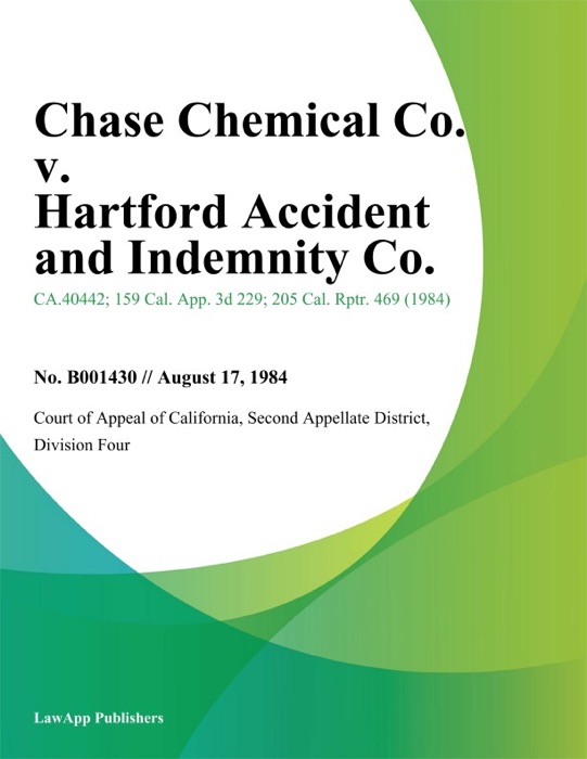 Chase Chemical Co. v. Hartford Accident and Indemnity Co.