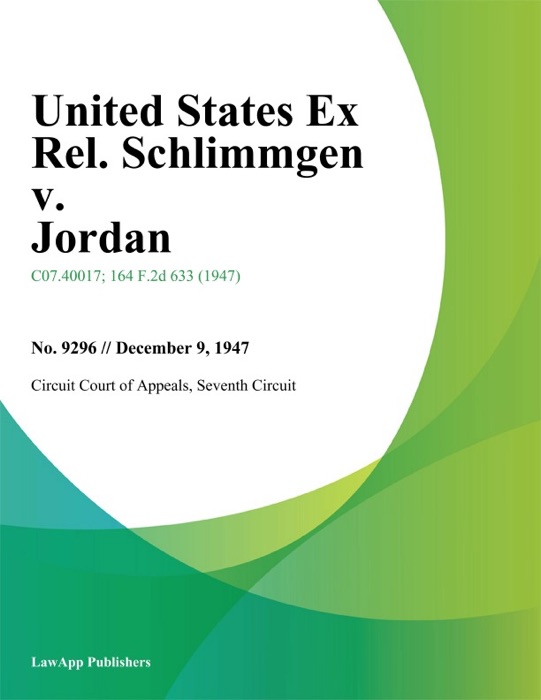 United States Ex Rel. Schlimmgen v. Jordan