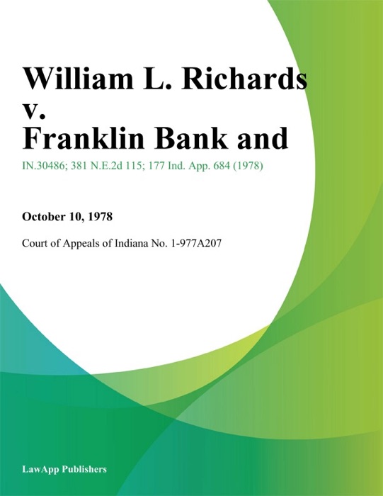 William L. Richards v. Franklin Bank And