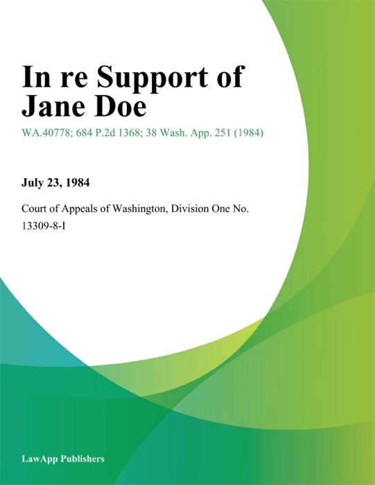 In re Support of Jane Doe