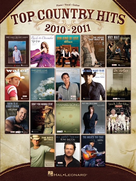 Top Country Hits 2010-2011 Songbook
