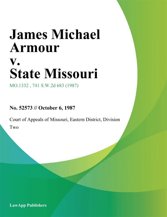 James Michael Armour v. State Missouri