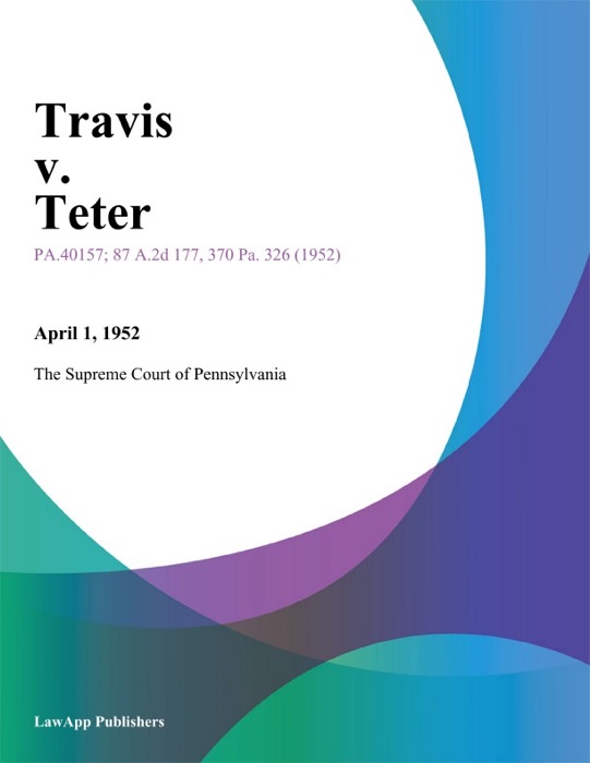 Travis v. Teter