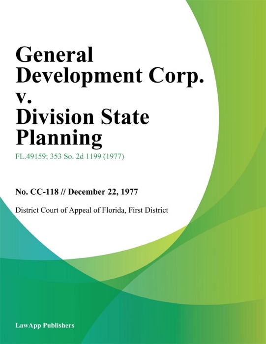 General Development Corp. v. Division State Planning