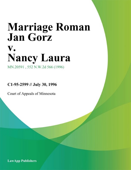 Marriage Roman Jan Gorz v. Nancy Laura