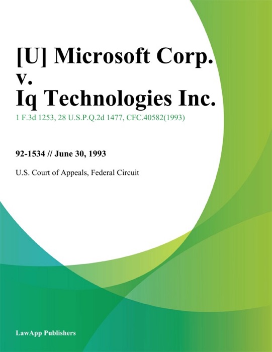 Microsoft Corp. v. Iq Technologies Inc.