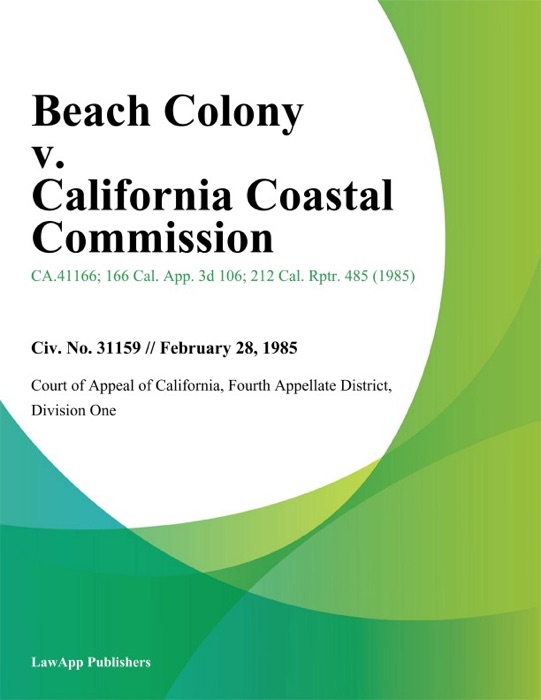 Beach Colony V. California Coastal Commission