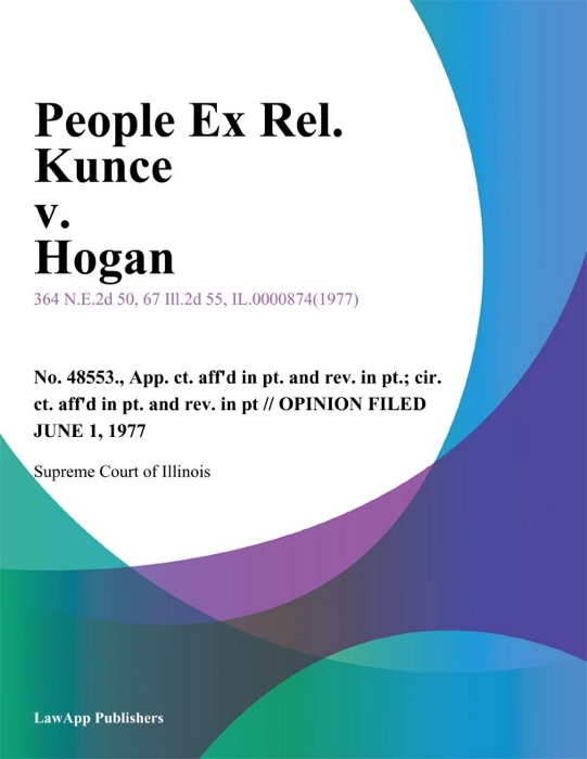 People Ex Rel. Kunce v. Hogan
