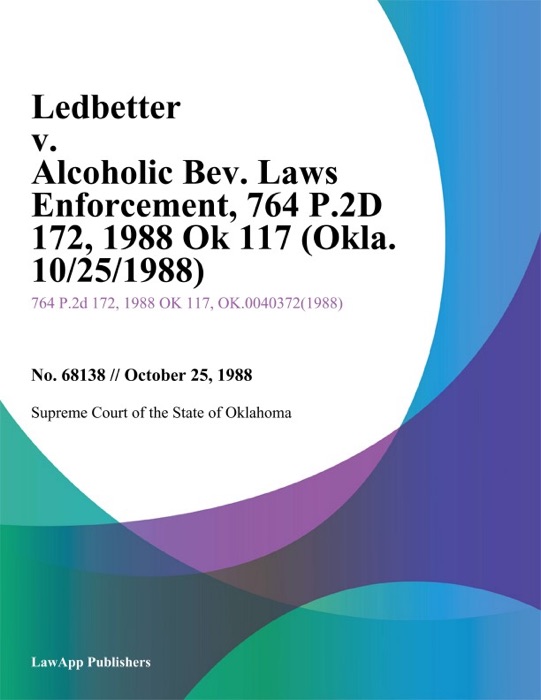 Ledbetter v. Alcoholic Bev. Laws Enforcement