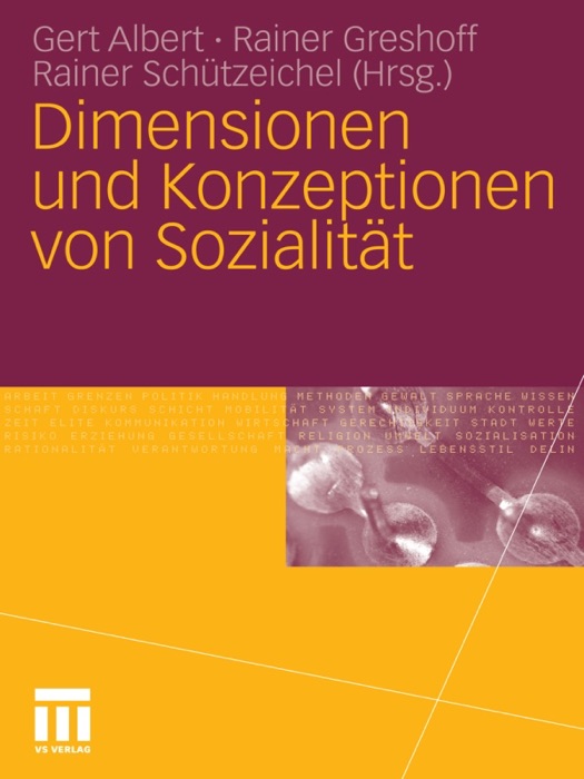 Dimensionen und Konzeptionen von Sozialität