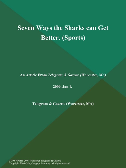 Seven Ways the Sharks can Get Better (Sports)