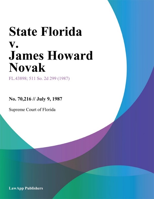 State Florida v. James Howard Novak