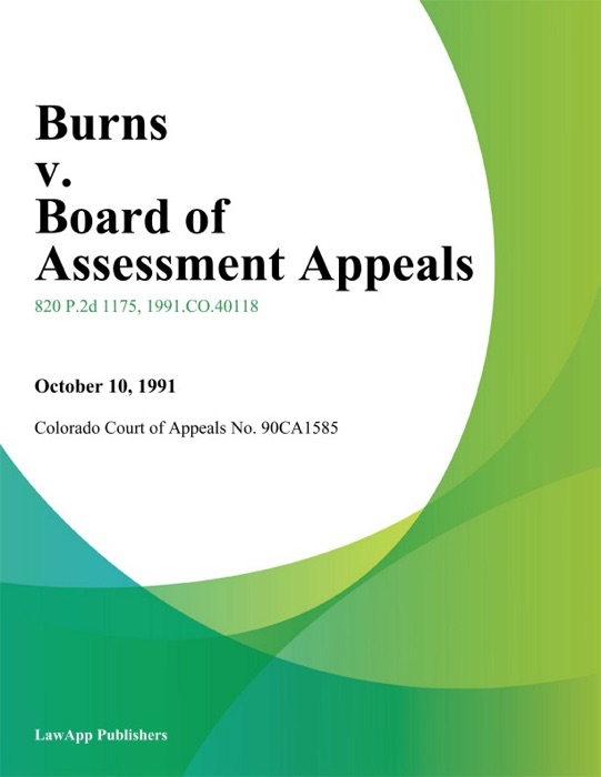 Burns v. Board of Assessment Appeals