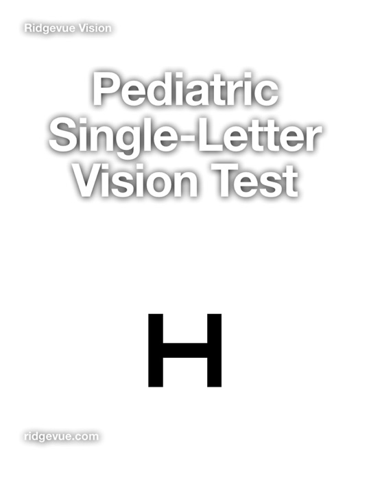 Pediatric Single Letter Vision Test