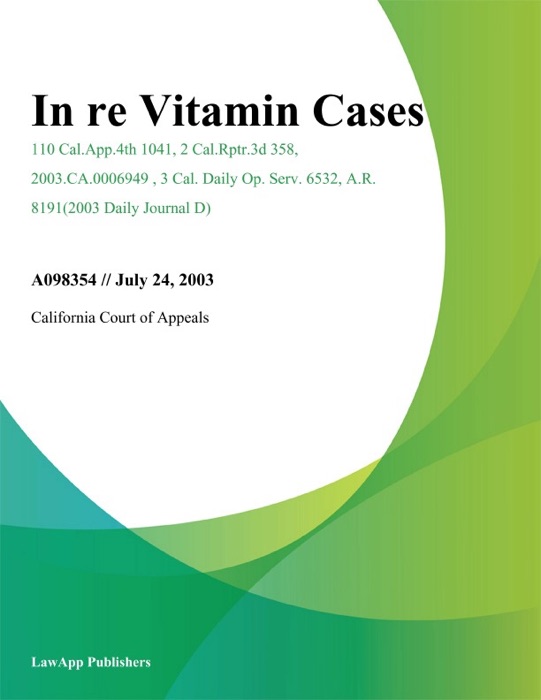 In Re Vitamin Cases