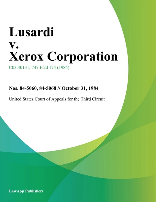 Lusardi v. Xerox Corporation