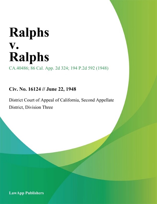 Ralphs v. Ralphs