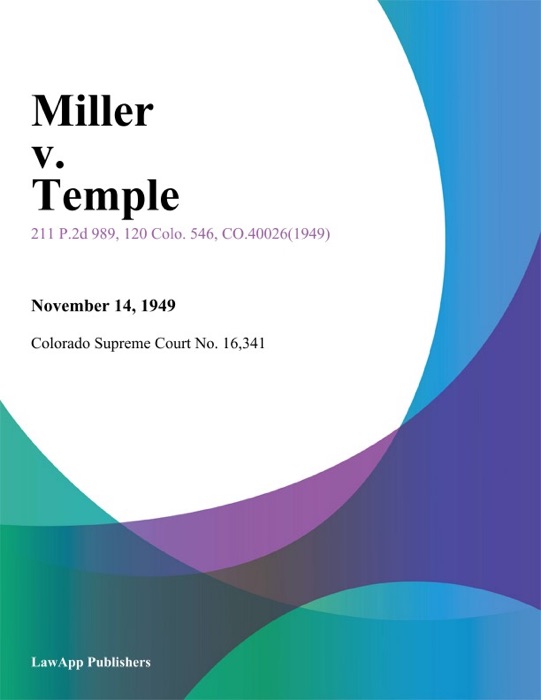 Miller v. Temple