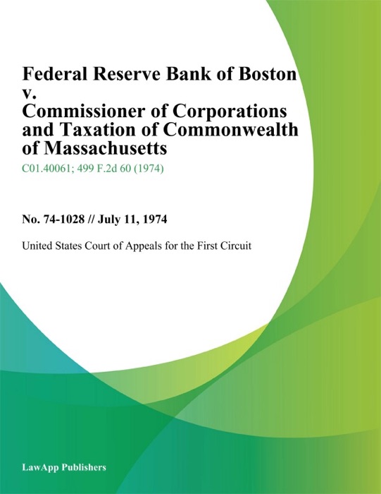 Federal Reserve Bank of Boston v. Commissioner of Corporations and Taxation of Commonwealth of Massachusetts