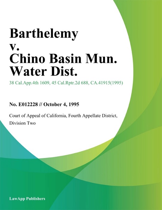 Barthelemy v. Chino Basin Mun. Water Dist.